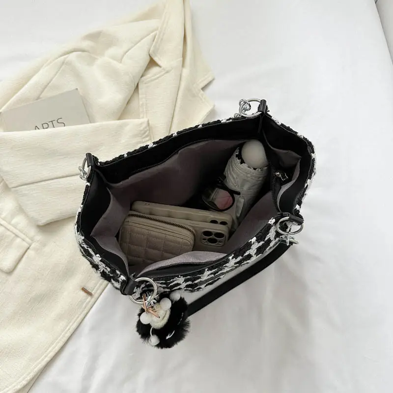 Women Plaid Shoulder Bag 2026 Spring Summer - Image 6