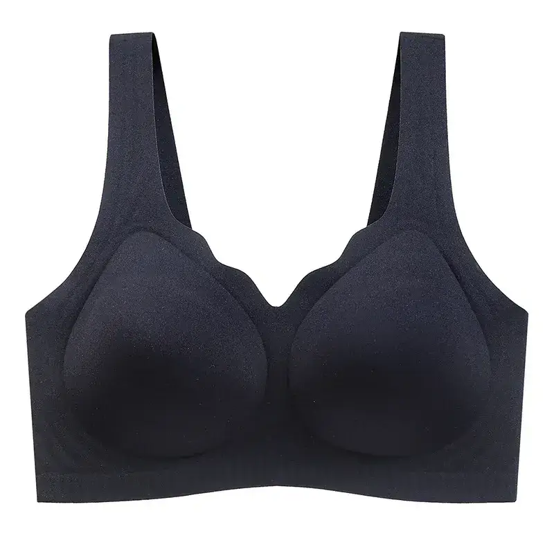 2023 Wireless Sports Bra Black Full Cup Support - Image 18