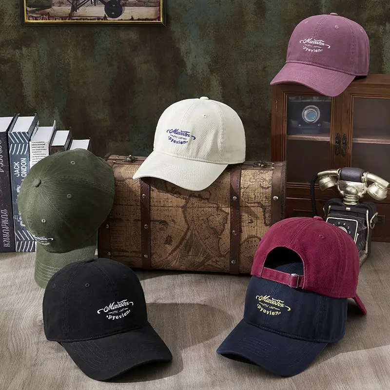 Retro Letter Embroidered Baseball Cap for Men Women - Image 12