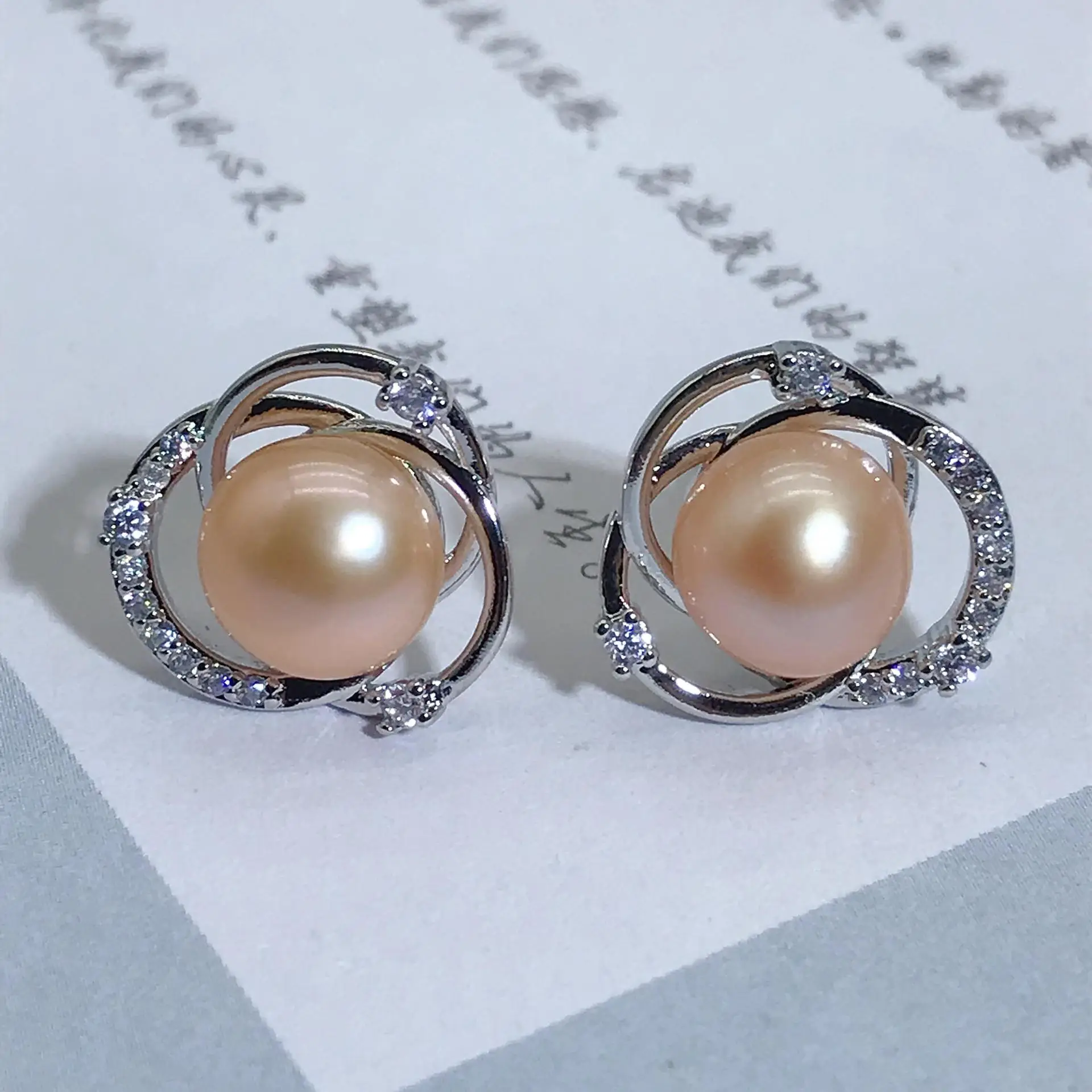 925 Silver Pearl Earrings for Women - Image 2