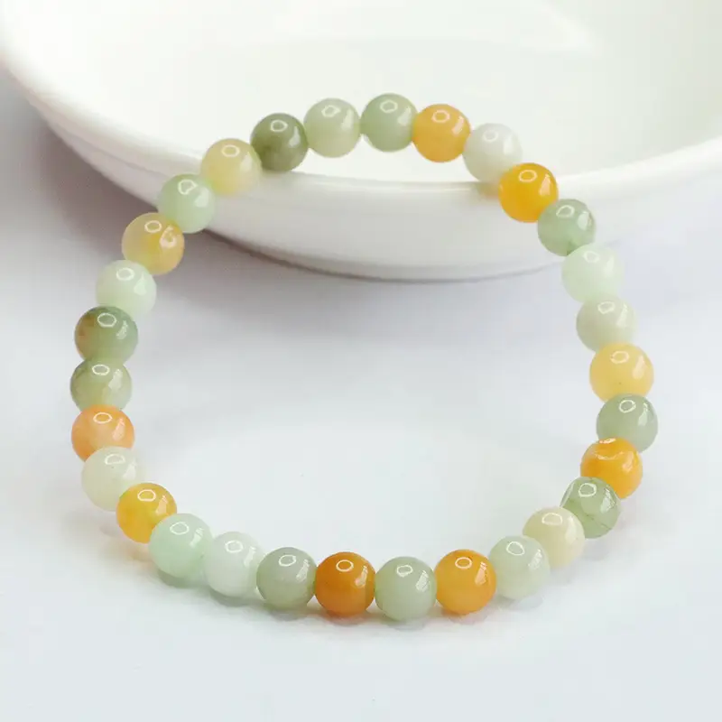 Multicolored Jade Bracelet for Women - Image 4