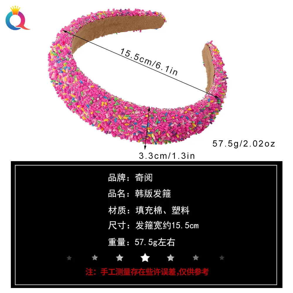 Colorful Skull Top Headband for Girls European American Candy Color - Image 13