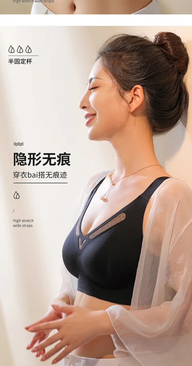 White Seamless Back Support Bra for Large Bust — feature 13
