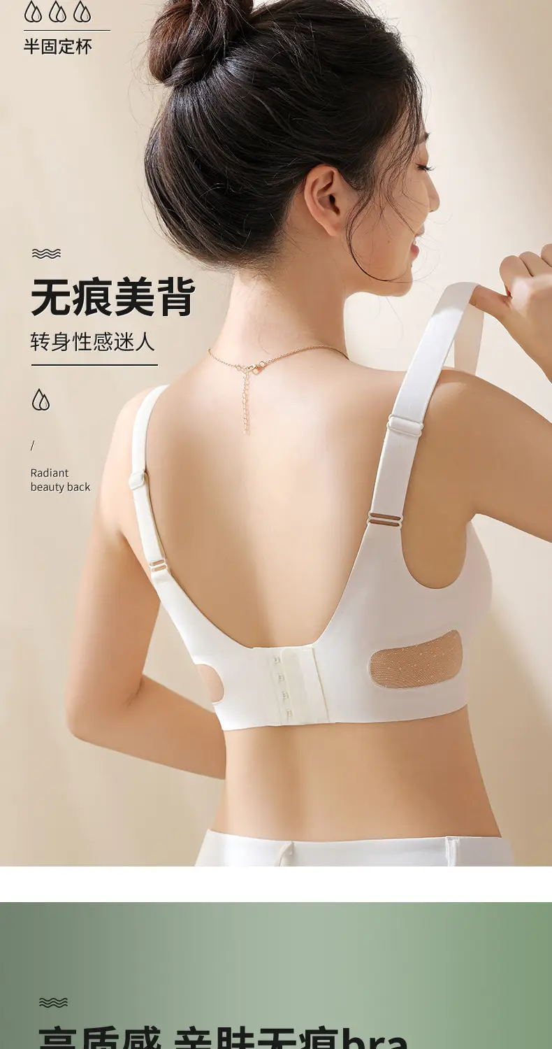 White Seamless Back Support Bra for Large Bust — feature 15