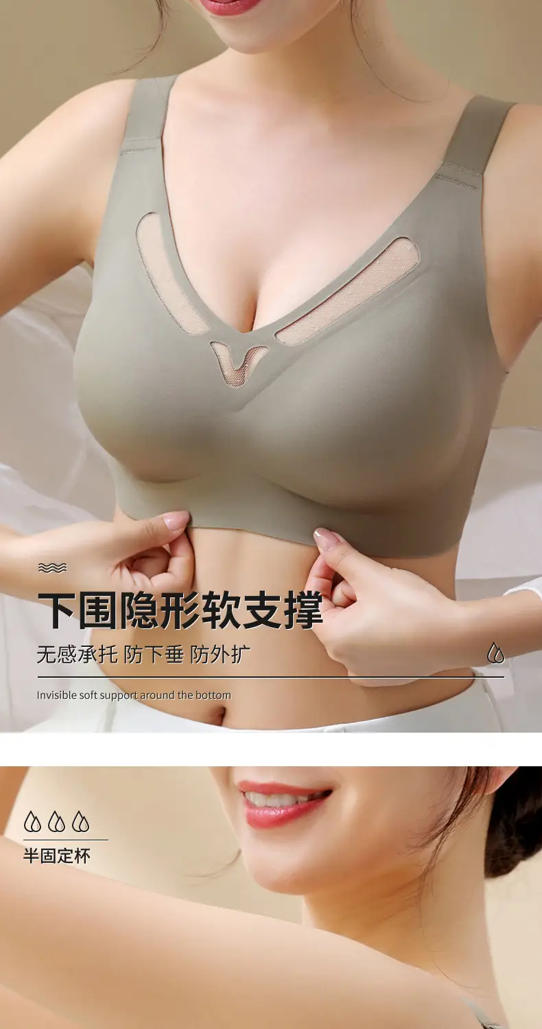 White Seamless Back Support Bra for Large Bust — feature 6