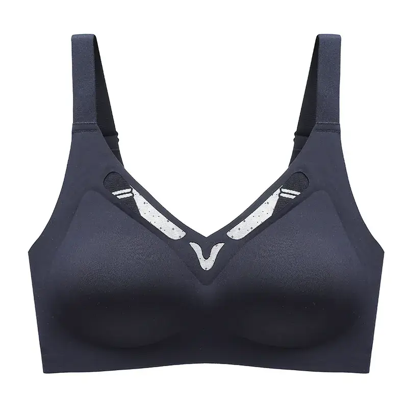 White Seamless Back Support Bra for Large Bust - Image 6