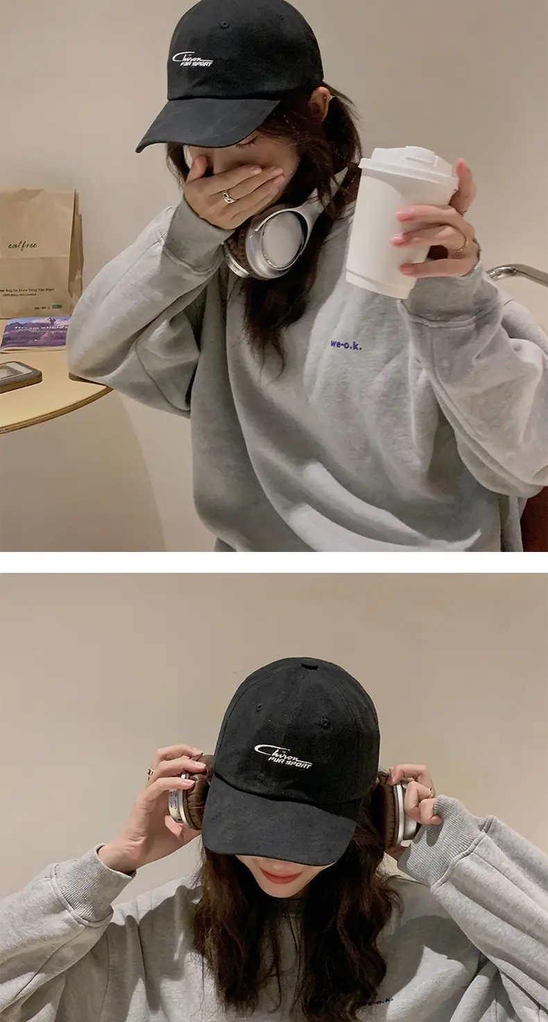 Korean Style Embroidered Hard Brim Sun Hat — feature 10