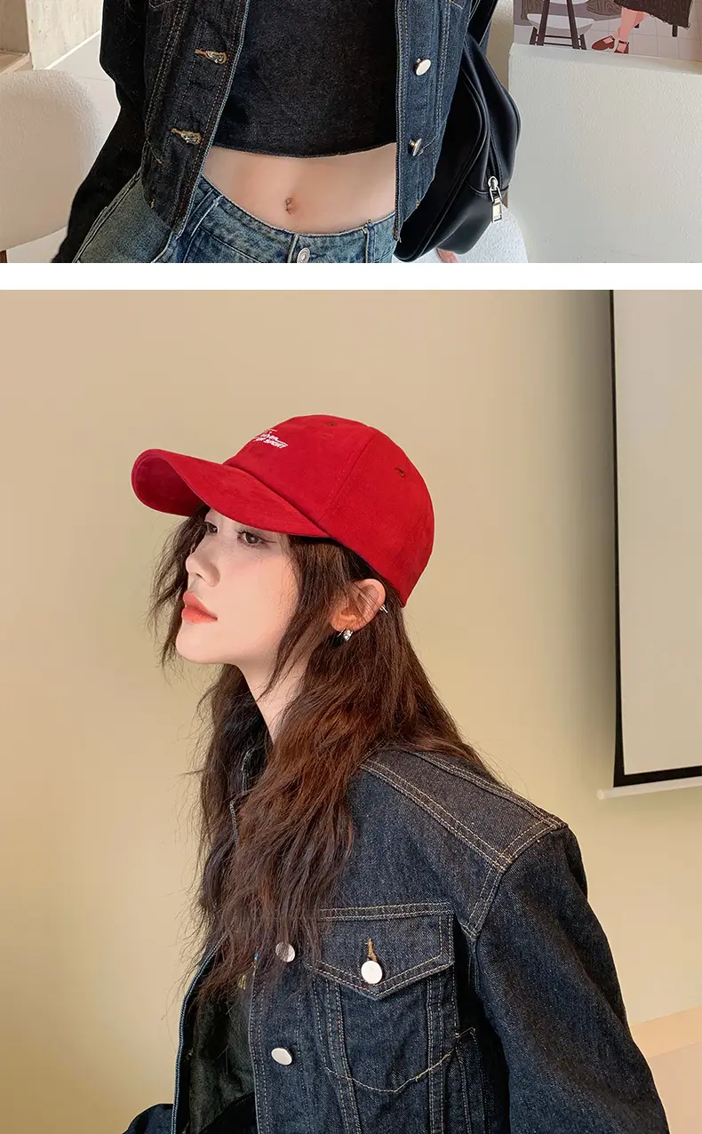 Korean Style Embroidered Hard Brim Sun Hat — feature 15