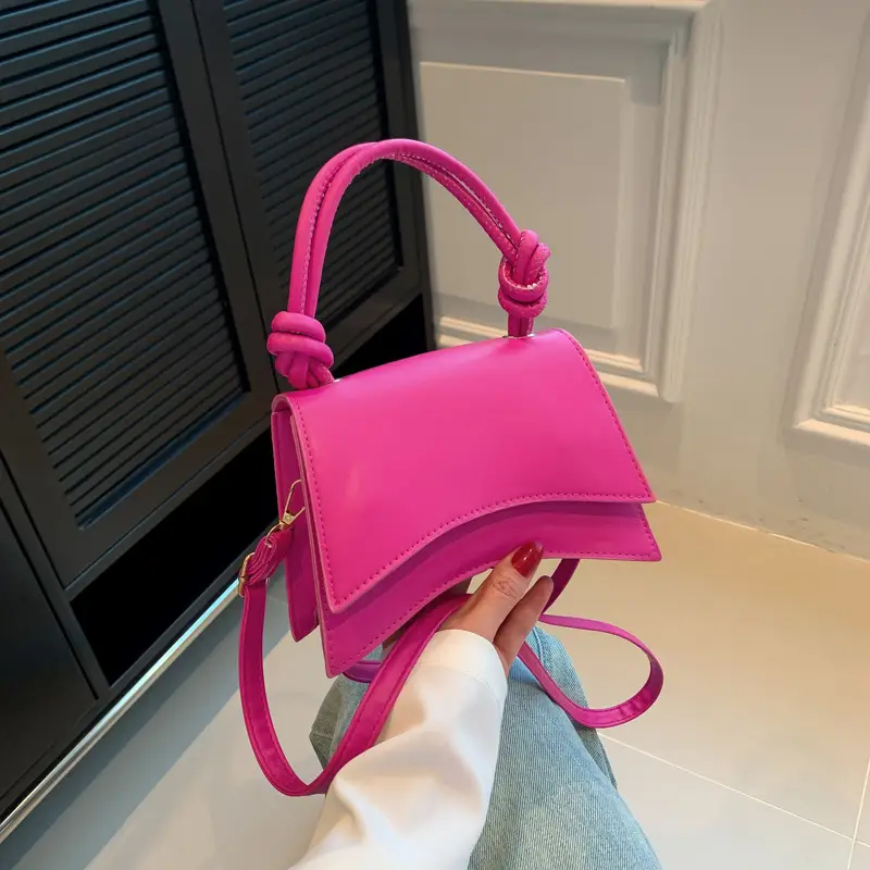 Pink Leather Shoulder Bag for Women 2025 - Image 7