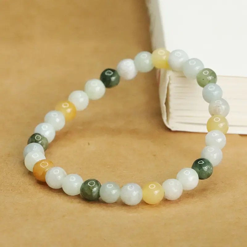 Multicolored Jade Bracelet for Women - Image 3