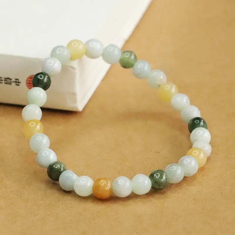 Multicolored Jade Bracelet for Women - Image 4