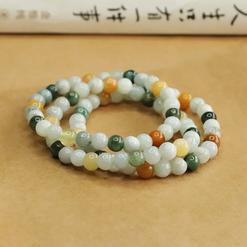 Multicolored Jade Bracelet for Women - Image 5