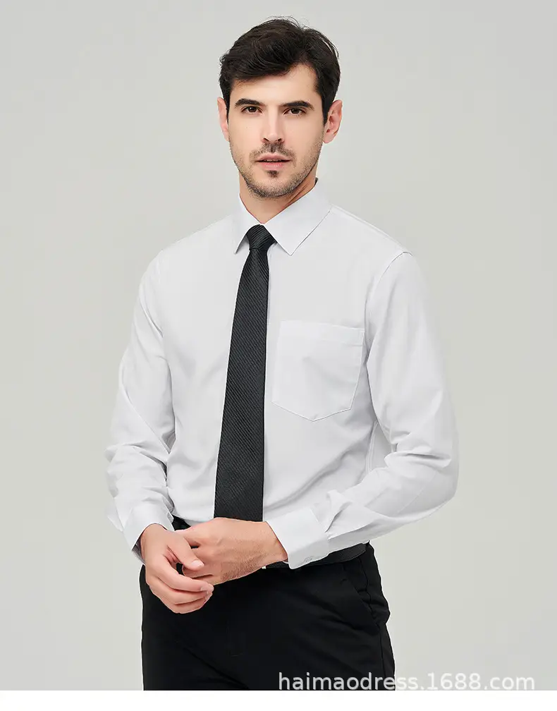 Green Slim Fit Men's Long Sleeve Shirt with Elastic Waistband — feature 37