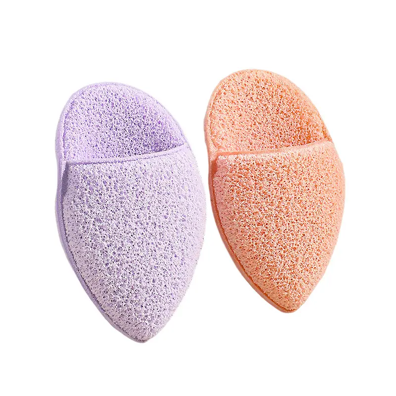 Soft Honey Tied Face Washing Puff with Lanyard