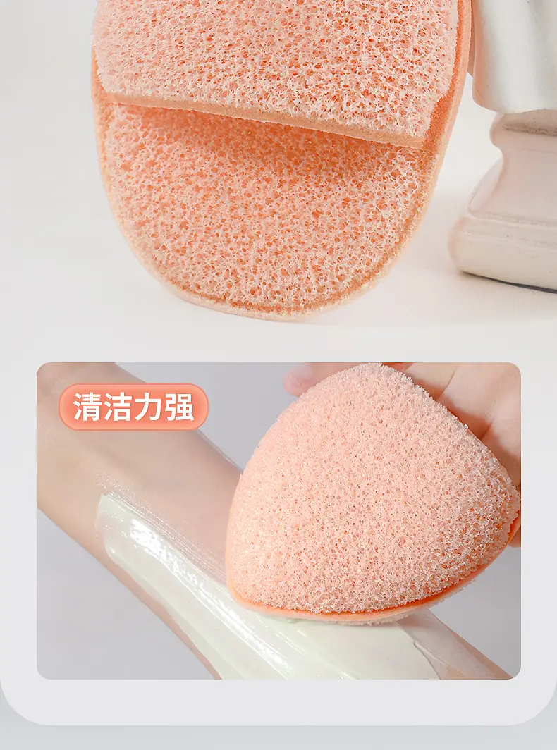 Soft Honey Tied Face Washing Puff with Lanyard — feature 6