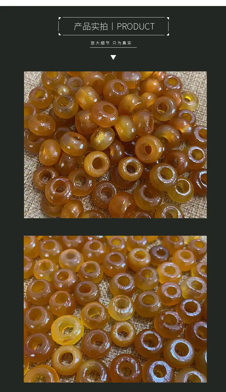 High Oil Coated Yellow Chalcedony Agate Beads 9x14mm — feature 6