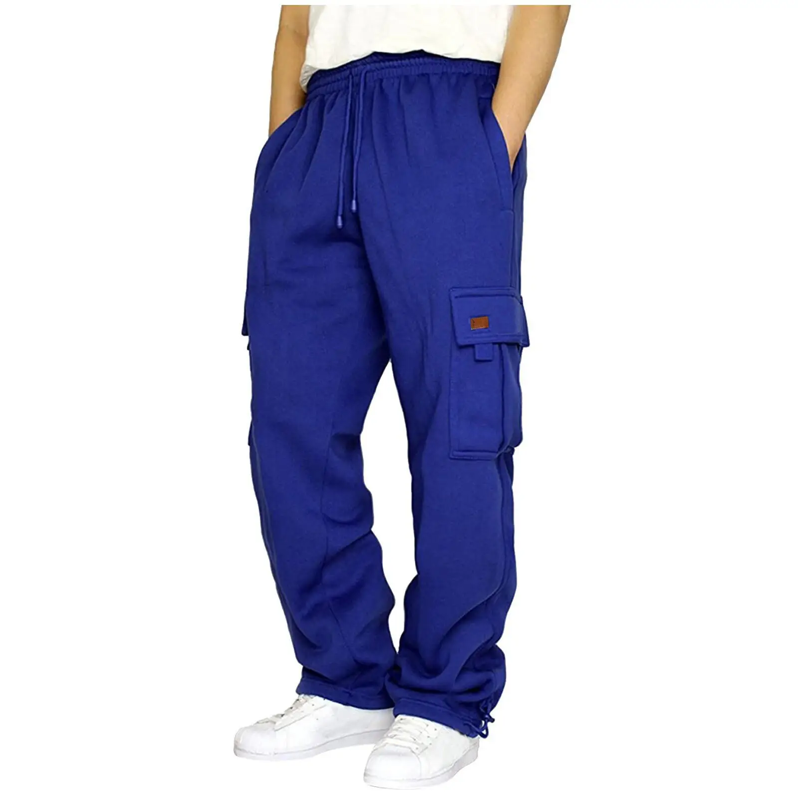 Men Fleece Lined Cargo Pants Grey 7 Colors 8 Sizes — feature 7