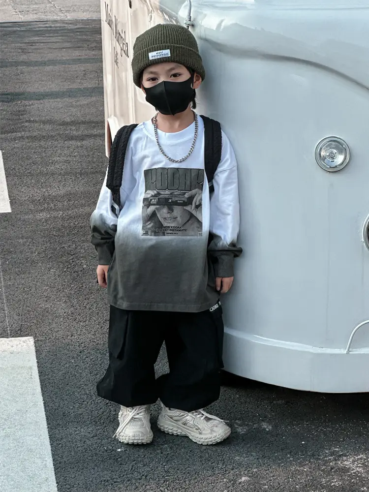 Boys Printed T-Shirt 2025 Autumn Graphic Design - Image 5
