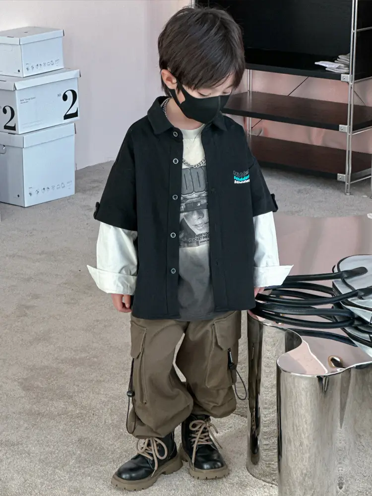Boys Printed T-Shirt 2025 Autumn Graphic Design - Image 6