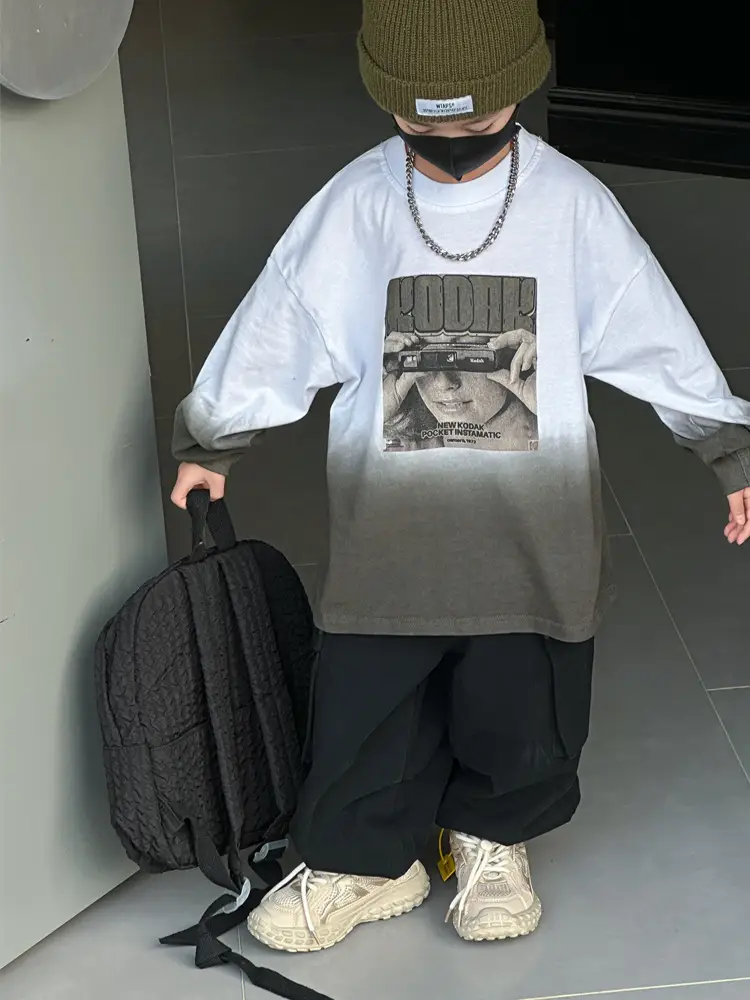 Boys Printed T-Shirt 2025 Autumn Graphic Design — feature 12