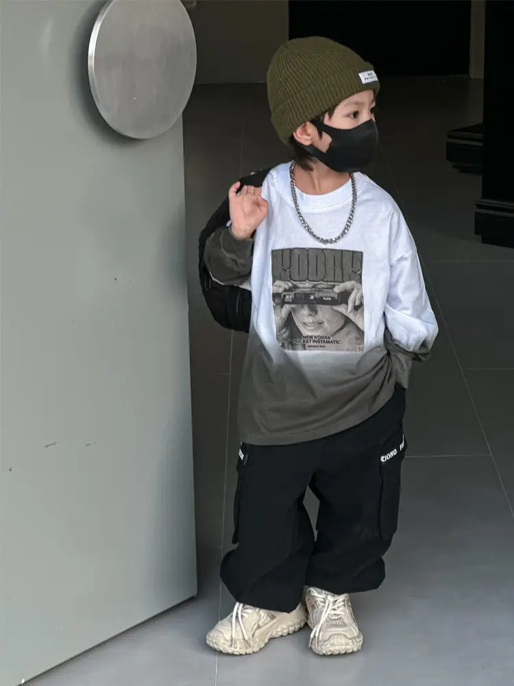 Boys Printed T-Shirt 2025 Autumn Graphic Design — feature 13