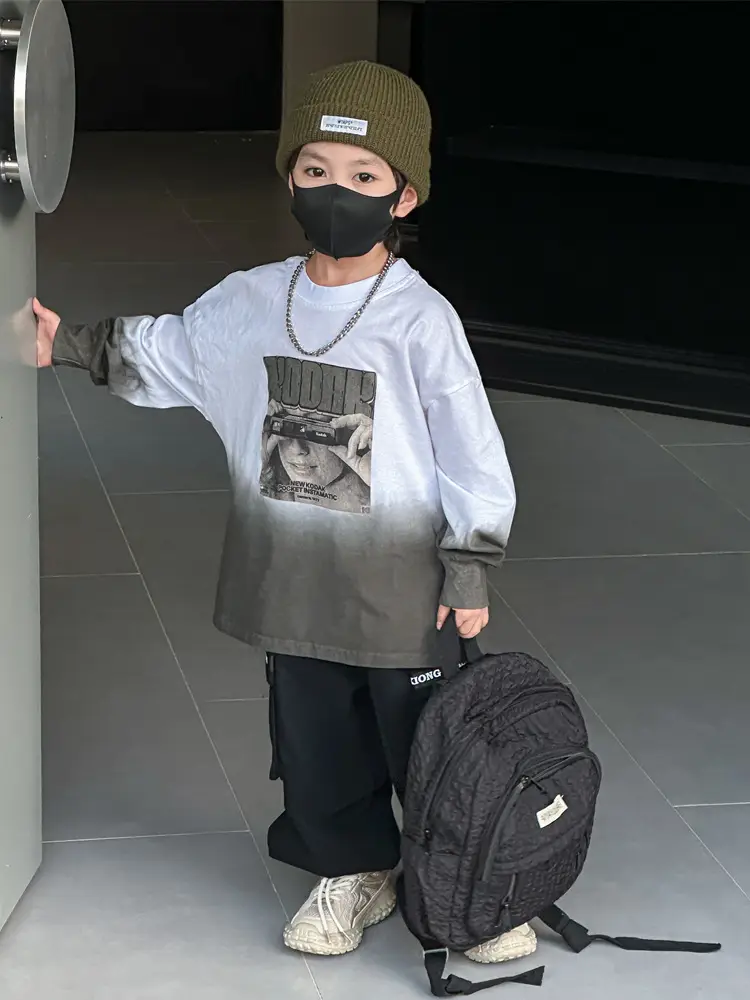 Boys Printed T-Shirt 2025 Autumn Graphic Design — feature 15