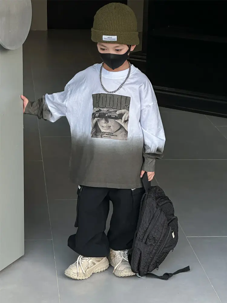 Boys Printed T-Shirt 2025 Autumn Graphic Design — feature 16