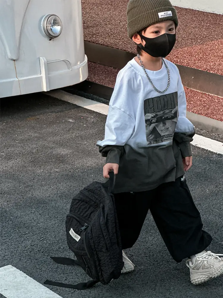Boys Printed T-Shirt 2025 Autumn Graphic Design — feature 17