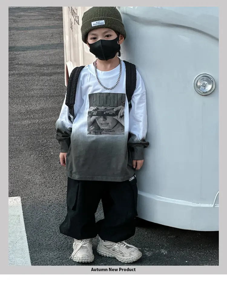 Boys Printed T-Shirt 2025 Autumn Graphic Design — feature 2