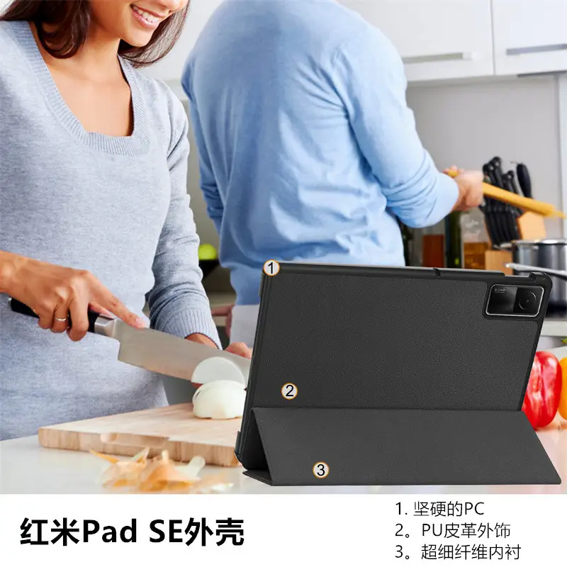 Redmi Pad 11 Tablet with Protective Leather Case Light Blue - Image 12