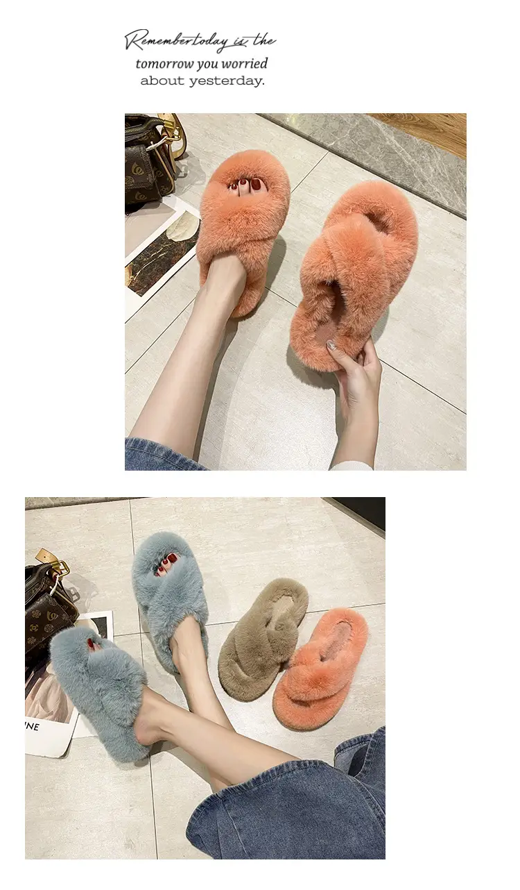 2026 Winter Thick Fur Slippers 4cm Height Increasing — feature 11