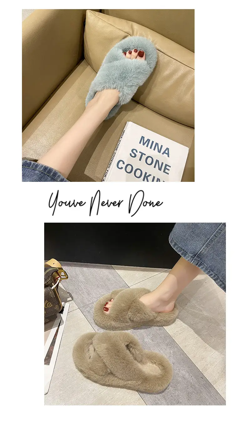 2026 Winter Thick Fur Slippers 4cm Height Increasing — feature 13