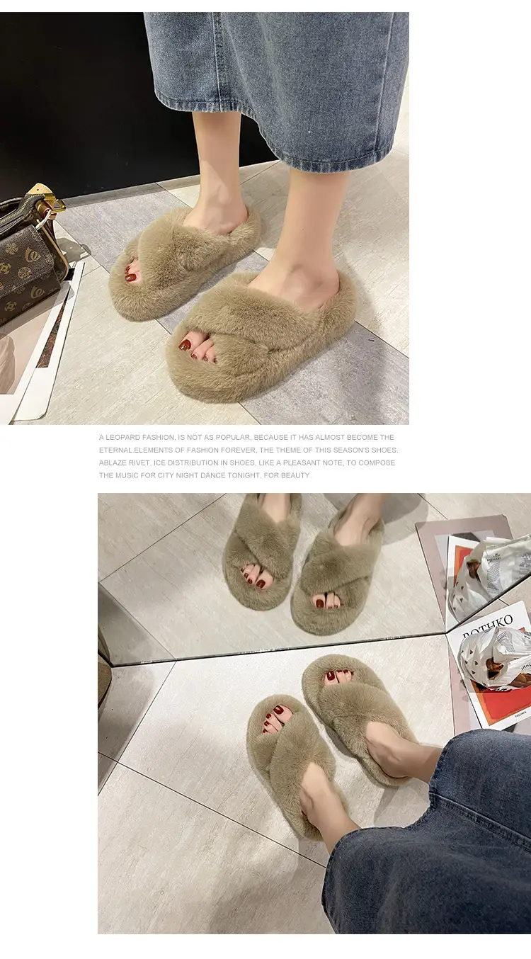 2026 Winter Thick Fur Slippers 4cm Height Increasing — feature 14