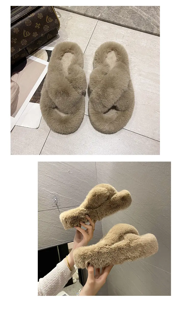 2026 Winter Thick Fur Slippers 4cm Height Increasing — feature 21