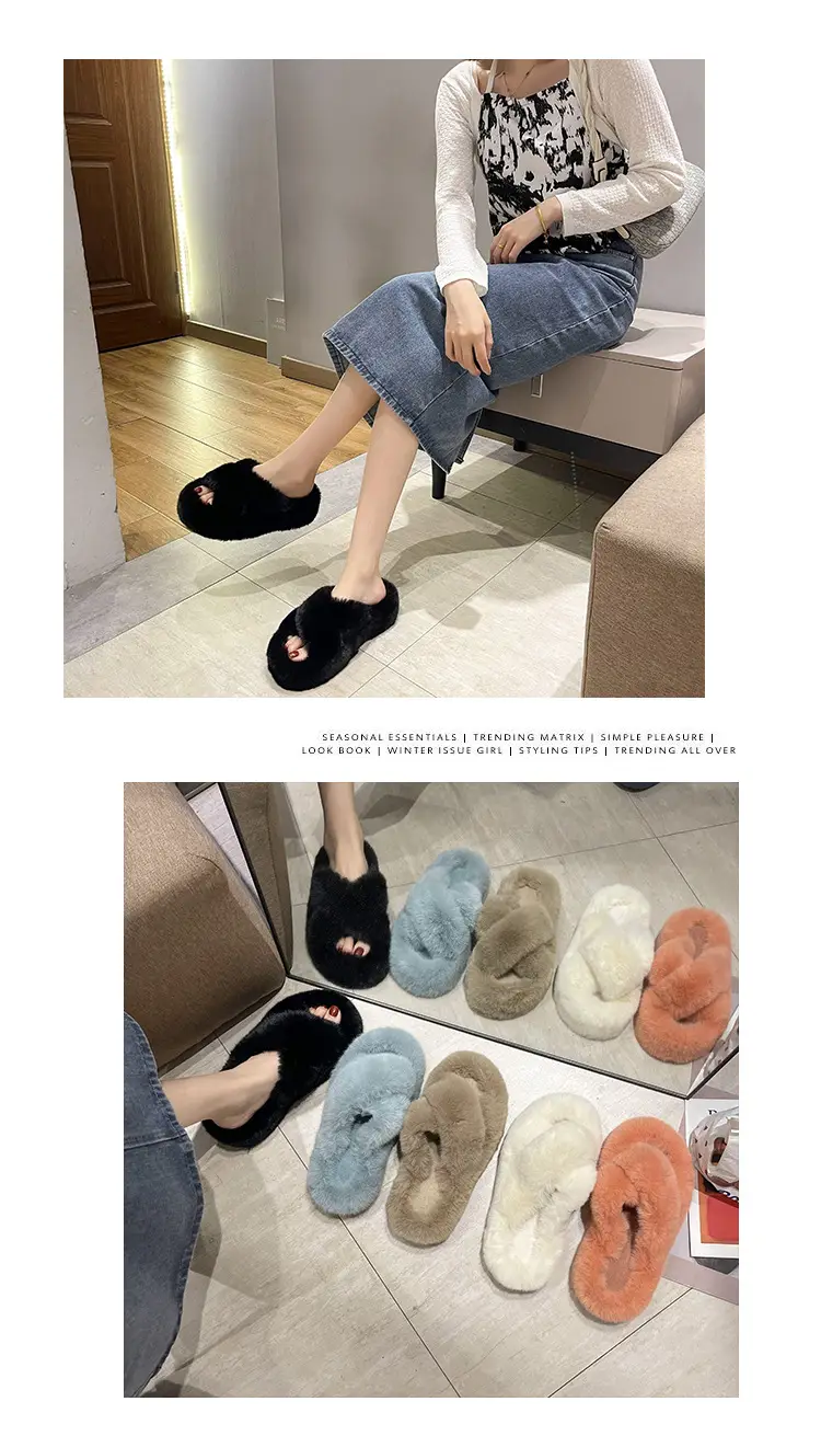 2026 Winter Thick Fur Slippers 4cm Height Increasing — feature 5