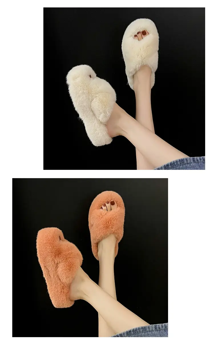 2026 Winter Thick Fur Slippers 4cm Height Increasing — feature 8