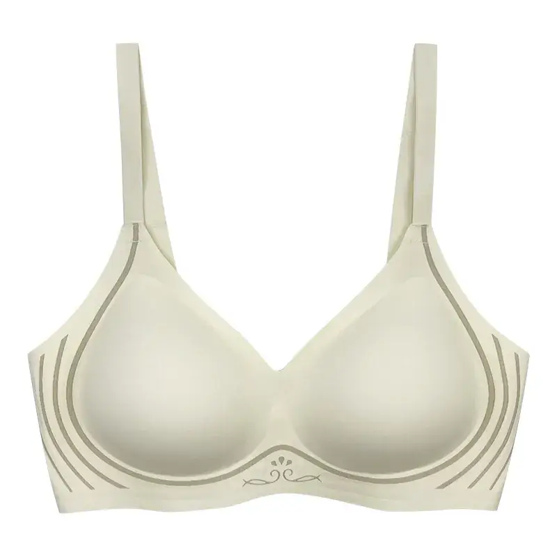 Traceless Underwear Women Big Chest Small Comfortable High Elastic plus Size No Rings Push-up Bra - Image 5