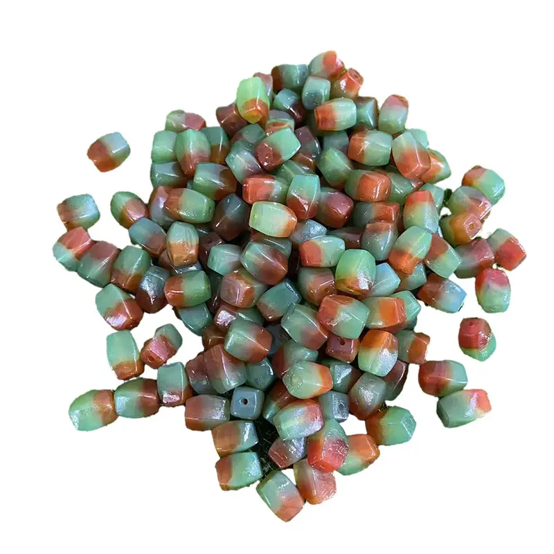 High Quality Red & Green Agate Beads 11x8mm DIY Jewelry - Image 5