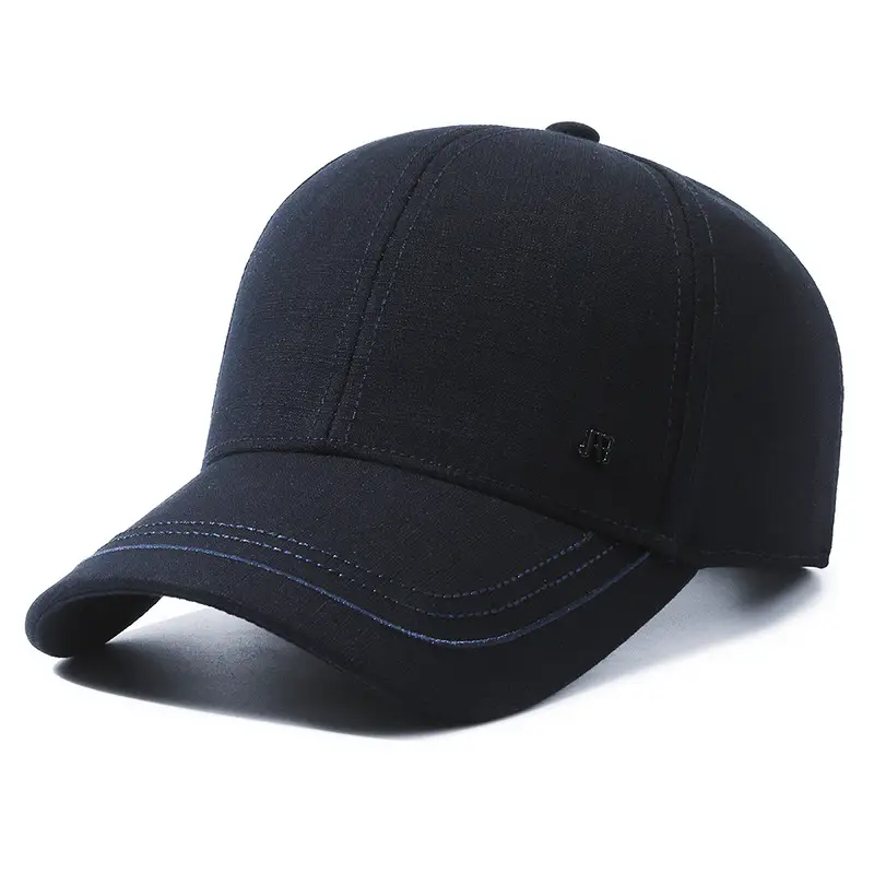 Men Grey Peaked Baseball Cap All Season - Image 2