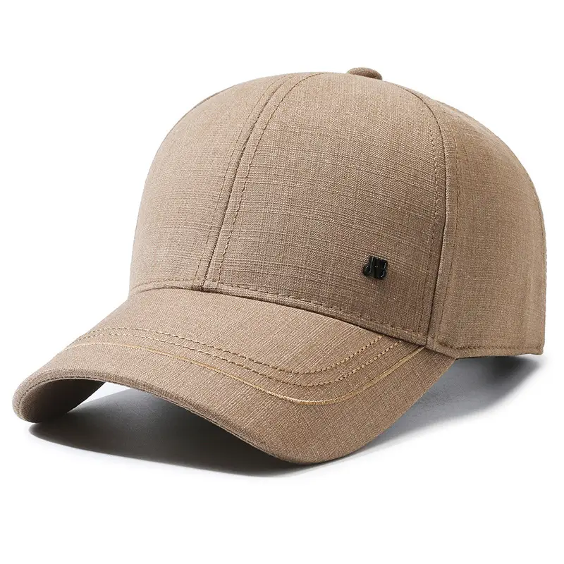 Men Grey Peaked Baseball Cap All Season - Image 4