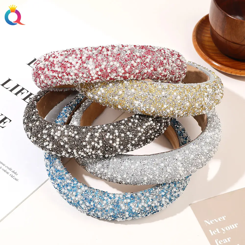 Qiyue Diamond Pearl Skull Top Headband — feature 19