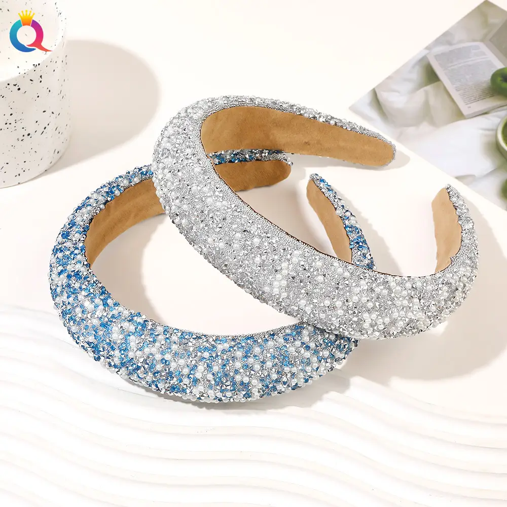 Qiyue Diamond Pearl Skull Top Headband — feature 20