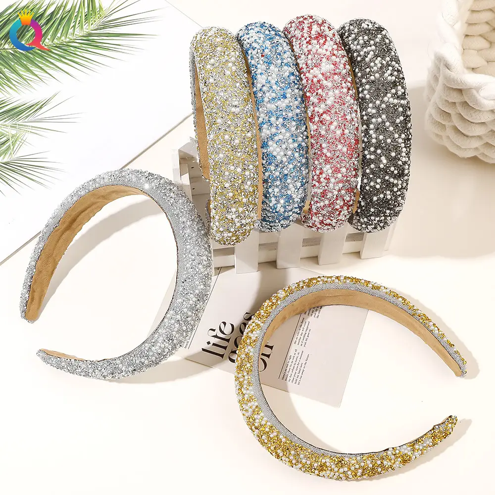 Qiyue Diamond Pearl Skull Top Headband — feature 22