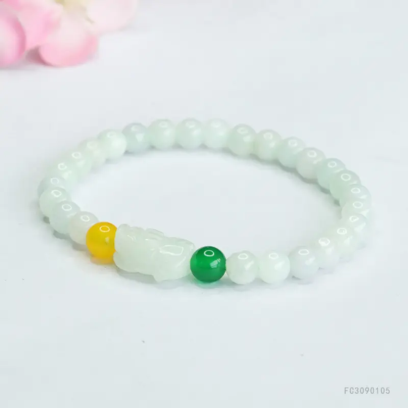 Guan Yu Jade Pixiu Bracelet for Women - Image 4