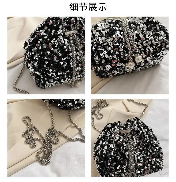 Black Sequin Crossbody Bag for Women 2023 — feature 5