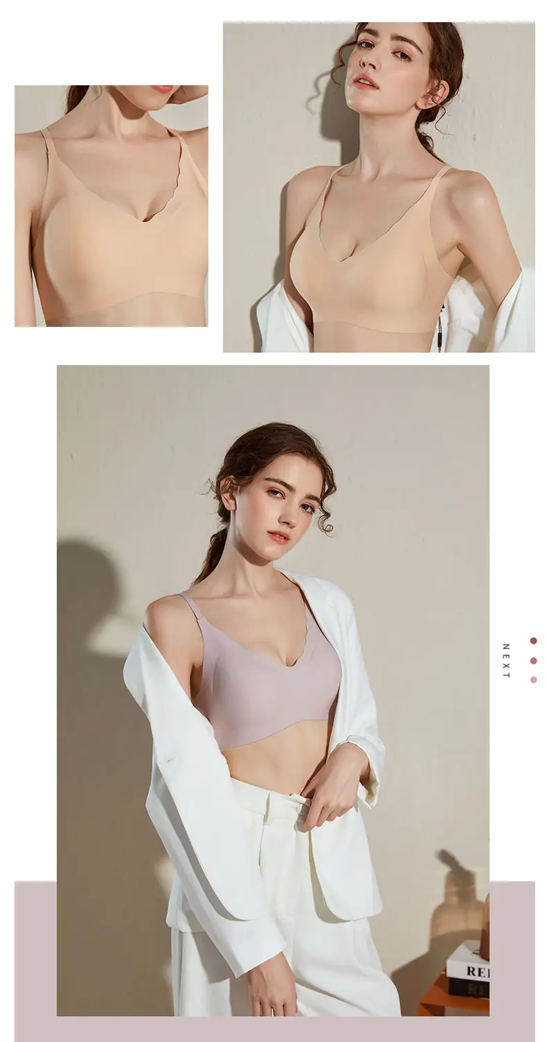 Detachable Cup Back Buckle Bra for Women — feature 17