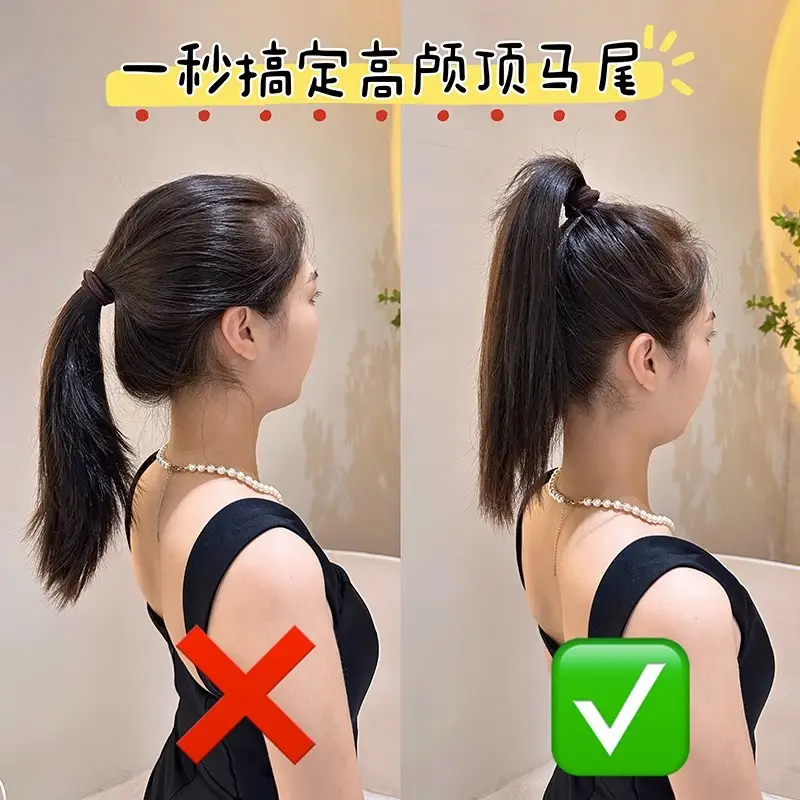 Women's Thick Hair Rope Band 2023 New High Elastic Paytail — feature 11