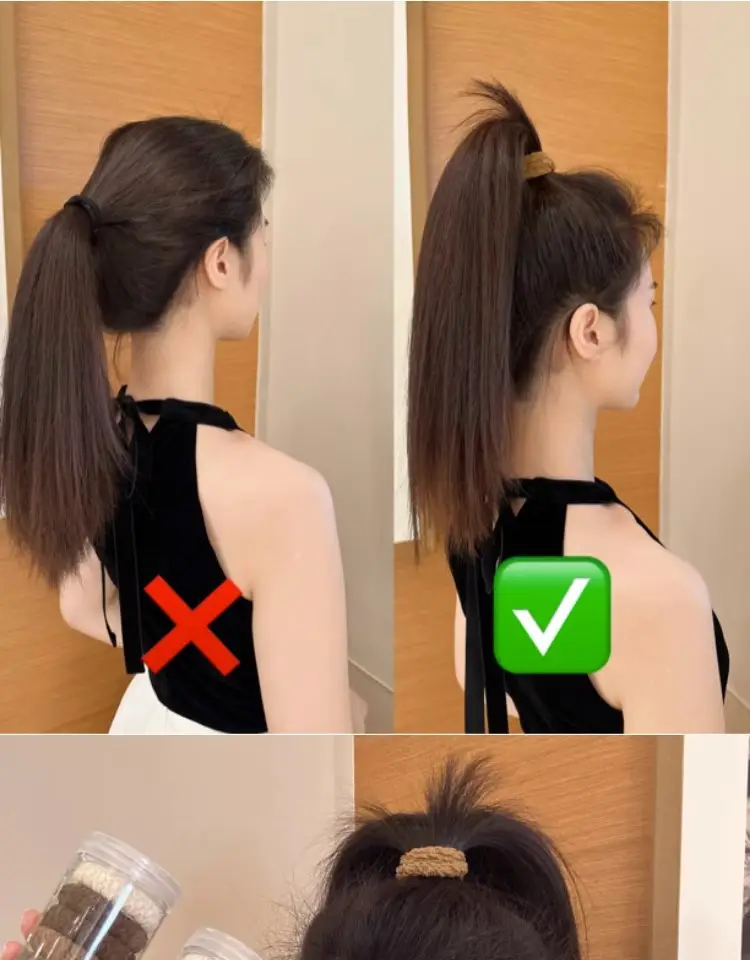 Women's Thick Hair Rope Band 2023 New High Elastic Paytail — feature 3