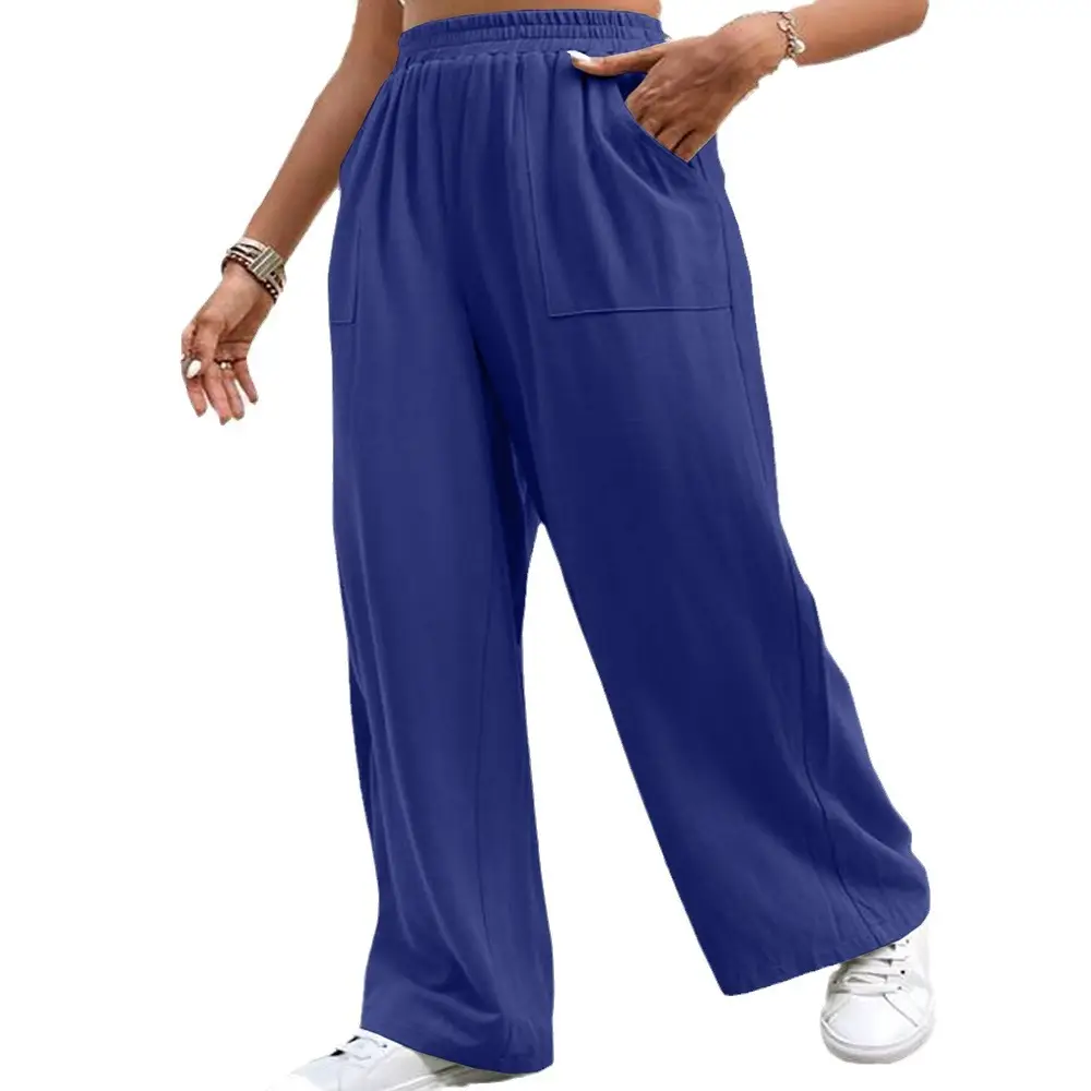Women's Blue Loose Waist Pants Casual Cross Border - Image 8
