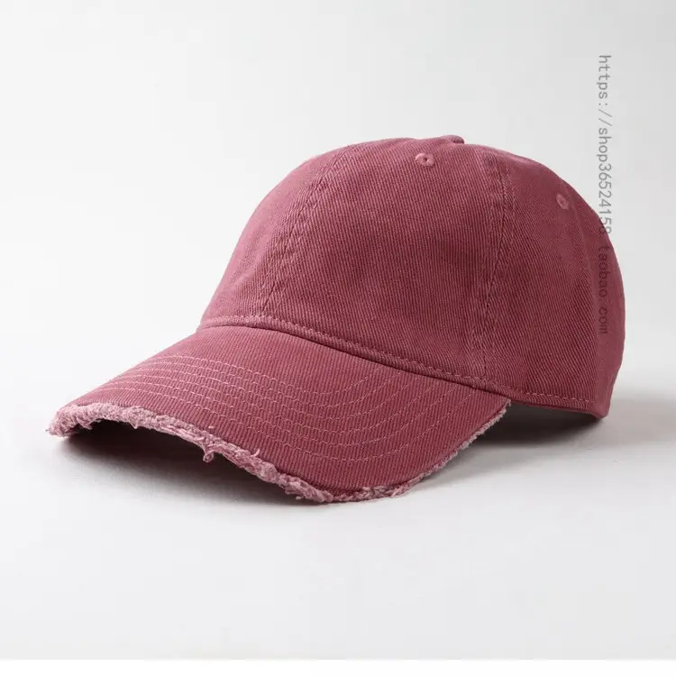 Men's Brown Peaked Cap with Light Bristle